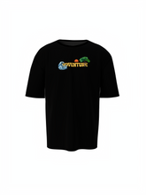 River Rafting Unisex Black Oversized Adventure T-Shirt